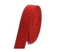 Bandes élastiques colorées en nylon, 6 mètres, 10-50 mm, ruban en caoutchouc épais pour vêtements, bricolage, couture et projets d'artisanat,Rouge,25mm