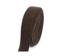 Bandes élastiques colorées en nylon, 6 mètres, 10-50 mm, ruban en caoutchouc épais pour vêtements, bricolage, couture et projets d'artisanat,Café,30mm