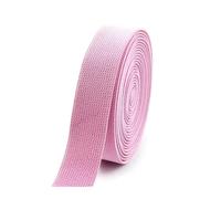 Bandes élastiques colorées en nylon, 6 mètres, 10-50 mm, ruban en caoutchouc épais pour vêtements, bricolage, couture et projets d'artisanat,Rose,38mm