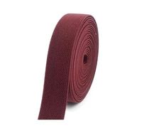 Bandes élastiques colorées en nylon, 6 mètres, 10-50 mm, ruban en caoutchouc épais pour vêtements, bricolage, couture et projets d'artisanat,Vin rouge,38mm