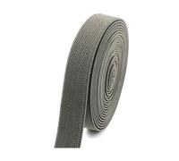 Bandes élastiques colorées en nylon, 6 mètres, 10-50 mm, ruban en caoutchouc épais pour vêtements, bricolage, couture et projets d'artisanat,Gris,38mm