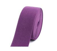 Bandes élastiques colorées en nylon, 6 mètres, 10-50 mm, ruban en caoutchouc épais pour vêtements, bricolage, couture et projets d'artisanat,Violet,38mm