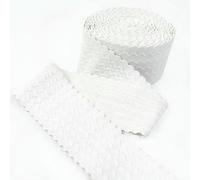 Bandes élastiques de 2, 5 ou 10 m, largeur 40-70 mm, pour jupes, pantalons, ceintures, ruban en caoutchouc, accessoires de couture, blanc, 70 mm, 2 mètres