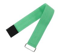 Bandes Élastiques de Course Réglables pour Trois Jambes, Nylon Vert | Bracelet Réutilisable, Confort et Élasticité, pour Équipes Adultes, Jeux Familiaux et Journées Sportives