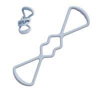 Bandes Élastiques de Fitness - Bande d'exercice Dorsale en Forme de 8 - Accessoire Pilates Yoga Antidérapant pour Maison Appartement Séances à Domicile