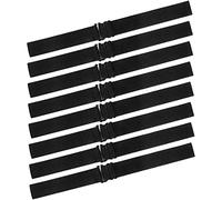 Bandes élastiques de perruques 8 PCS, sangles de perruque réglables Boucles perruque noire bande non glissante pour couture d'artisanat