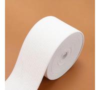 Bandes élastiques en nylon blanc et noir, 10 mm/15 mm/20 mm/25 mm/30 mm/35 mm/40 mm/45 mm/50 mm, pour vêtements et pantalons - Accessoires de couture - Blanc 45 mm, 4 mètres - Autres