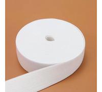 Bandes élastiques en nylon blanc et noir de 10 mm/15 mm/20 mm/25 mm/30 mm/35 mm/40 mm/45 mm/50 mm pour vêtements et pantalons - Accessoires de couture - Blanc 25 mm, 7 mètres - Autres