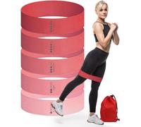 Bandes Élastiques Musculation ¿ Lot De 5 Bande Élastique Résistance Pour Sport,Fitness,Yoga,Entraînement À Domicile ¿ Élastique Musculation Tissu Antidérapant