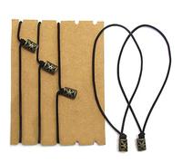 Bandes élastiques pour carnet de voyage petit - Recharge de journal en cuir pour bandes de connexion - Lot de 4 bandes avec décoration en métal pour journal en cuir de voyage passeport (14 x 11cm)