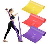 Bandes Élastiques Résistance [Lot de 3] Bandes Fitness Élastiques 3 Niveaux de Résistance Bandes Élastiques Pilates Elastique Musculation pour Yoga, Crossfit, Renforcement Musculaire -avec des Sacs