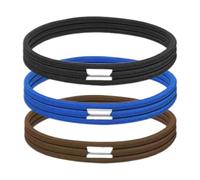 Bandes élastiques solides en caoutchouc - Supports de sacs poubelles, bandes de litière | Anneaux élastiques extensibles durables avec 3 élastiques pour la cuisine, le bureau, la maison, l'école