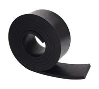 Bandes en caoutchouc néoprène 0,6 cm d'épaisseur x 5,1 cm de large x 76,2 cm de long, rouleaux en caoutchouc solide pour joints de bricolage, supports, nivellement, étanchéité, pare-chocs, protection, abrasion, sols, noir