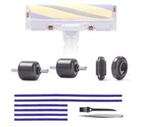 Bandes en peluche + roues pour Dyson V15, V10 Slim, V12 Detect Slim Absolute, pièces de rechange, accessoires de plaque de semelle d'aspirateur avec axes