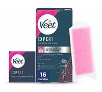 Veet Expert Bandas de Cera Depilatoria Axilas Piel Normal 16uds