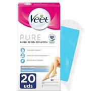 Veet Bandas De Cera Depilatorias Corporales Pure Piel Sensible 20