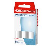 Bandes extensibles Mercurochrome 2 m x 7 cm - Paquet de 3