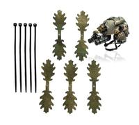 Bandes Feuilles de Camouflage pour Casque | 5 Pièces Bandes de Dissimulation pour Chasse | Équipement Extérieur Portable pour Jeux Passionnés Challenges | Exercices sur Le Terrain Nature