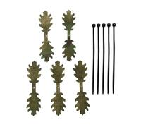 Bandes Feuilles de Camouflage pour Casque | 5 Pièces Bandes de Dissimulation pour Chasse | Équipement Extérieur Portable pour Jeux Passionnés Challenges | Exercices sur Le Terrain Nature