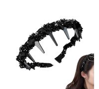 Bandes Frontales Fantaisie pour Femmes | Bandeau Lavage Visage | Cercles Cheveux Perles Élégants pour Mères Filles Mariées Fêtes Séances Photos Familiales