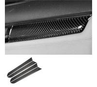 Bandes Garniture Moulure Intérieure Pour A4 B8 2009-2016 4 Pièces Autocollants Panneau Porte Fibre Carbone Garniture Couverture Copilote Tableau Bord Accessoires Décalcomanies Intérieures Voiture(E)