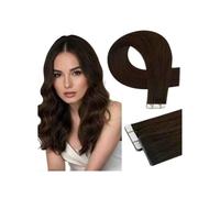 Bandes invisibles pour un look et un volume nature Extensions de cheveux raides de 40 à 66 cm #2, brun foncé, invisibles, sans traces,Rubans d'extension de cheveux amovibles pour un u(24 inch)