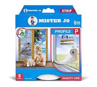 GEKO Joint adhésif Profil P en caoutchouc EPDM - 9mmx6m - Blanc