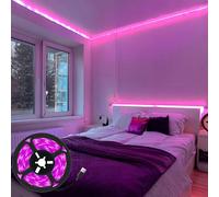 Bandes lumineuses à LED rose alimentées par USB, 5 V, 60 LED/M, flexibles de 1 M/3 M/5 M, style traditionnel, en matière plastique, non détachables, montage encastré, pour miroir de chambre, décoratio