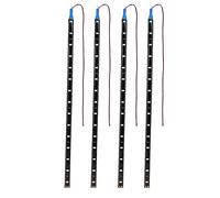 Bandes Lumineuses De Voiture 30CM 4 Pcs Camion De Voiture 15 LEDs Bande Lumineuse Flexible Étanche 12V Moteurs Bandes Lumineuses Universel Bande LED 12 v 30 cm Bleue Bande de LED Tracteur+Bande de Le