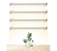 Bandes Lumineuses LED pour Culture de Plantes, 4 Têtes, Prise USB, Fonction Minuterie à intensité Variable, Lumière du 4000 K, 168 (Lumière solaire 4000K 168LED)