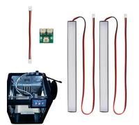 Bandes lumineuses LED pour imprimante 24 V - Lampes magnétiques haute | Installation magnétique sans outils - Ajustement universel pour l'impression 3D - Comprend un câble adaptateur pour un kit