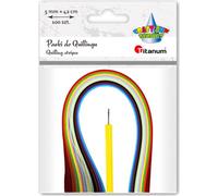Bandes Quilling 5mm 100pcs + aiguille