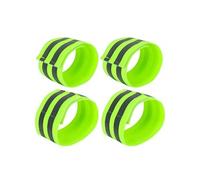 - Bandes réfléchissantes de cyclisme pour poignet et cheville 4 pcs, Vert
