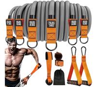 Bandes résistantes | Bandes résistantes réglables avec poignées - Équipement de fitness antidérapant et robuste avec sangles de cheville pour la musculation, le renforcement des mains