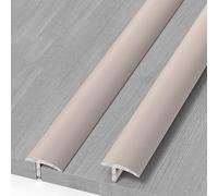 Bandes Séparateur Plat Sol - 0,90M X 3 Pcs Aluminium Profilés De Transition Plancher, Pour Le Jointage Des Carrelages, Moquettes Et Les Seuils(Rose Gold,W2.5cm)