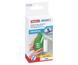 Bandes Velcro blanche TESA