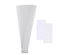 Bandes Ventrales pour Invitations,Pelables Et Collables Avec 100 Pastilles Adhésives | 100 Bandes D'Emballage Pour Faire-Part Mariage,Couples Fiancés Organisateurs De Fêtes Et Professionnels