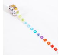 Bandes Washi Colorées De 1.5cm X 300cm, Stickers De Décoration De Fleurs À Pois, Couleurs Arc-En-Ciel Créatives, Papeterie De Scrapbooking Coréens Pour Journal