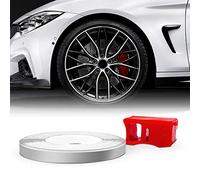 Bandes Wheel Trim Racing pour les Jantes des Voitures, Gris Argenté, 5 mm x 6 mt