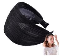 Bandeurs larges avec dents, mode de 3, 2 pouces de mode extra large pour les femmes, dentelle respirante pour femmes, bandes cheveux extensibles pour les cheveux.