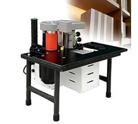 Bandeuse Manuelle À Collage, Bandeuse De Bords Courbes Et Droites, 1200W, Vitesse 5-10m/min, Plaque De Chauffage En Aluminium, Pour Ateliers De Bricolage En Bois(Black)