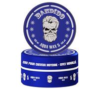 BANDIDO Aqua Hair Wax No.5 - Cire cheveux homme tenue moyenne, 150 ml - Brillance longue durée, effet mouillé - Edge Control - Parfum chewing-gum | Cire pour cheveux adaptée à tous types de cheveux