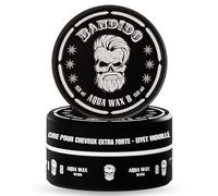 BANDIDO Aqua Hair Wax No.8 Black - Cire cheveux homme 150 ml | Cire pour cheveux tenue extra forte et brillance naturelle - Parfum à la fraise | Effet mouillé | pate coiffante homme à formule durable