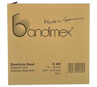 Bandimex Ruban en acier inoxydable V2A 5/8" de 30 m (1 pièce)