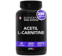 Bandini® Acétyl-L-Carnitine 3000 mg par portion | L-Carnitine 250 gélules pour 41 jours | Complément hautement dosé pour un mode de vie actif | Sport & entraînement | Acétil Carnitine 100% végétalien