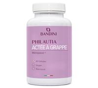 Bandini® Actée à grappes noires avec trèfle rouge et sauge - 60 gélules - Complexe naturel au dosage équilibré avec 200mg de red clover, 100mg de sauge et 80mg de Cimicifuga racemosa - Végétalien