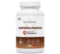 Bandini® Ashwagandha 60 Gélules KSM66® Vegan Stress, Sommeil, Énergie, Bien-Être