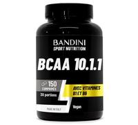 Bandini® BCAA 10.1.1 150 Comprimés - Acides Aminés Chaîne Ramifiée 1011 | Vegan - Hautement dosé avec Vitamines B1 et B6 - Supplément pré et post-entraînement - Performance et Récupération Musculaire