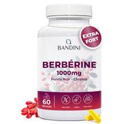 Bandini® Berbérine 1000 mg - Berberis Aristata avec Chrome et Poivre noir