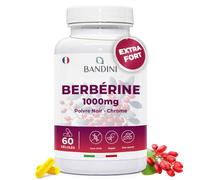 Bandini® Berbérine 1000 mg - Berberis Aristata avec Chrome et Poivre noir naturel - Haute absorption - Vegan et Sans Additifs - Extrait concentré de Racine Berberis Vulgaris - 60 gélules